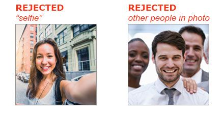 Photo Examples - EPIC, Confirming Your Identity - Selfie / Group Shot